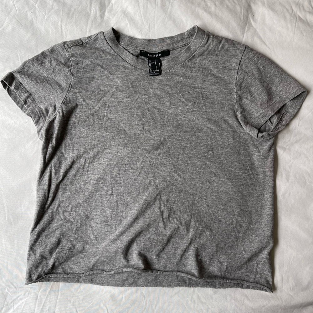 Forever 21 Crop Top (Grey)